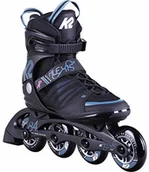 Rolki - K2 Łyżworolki ALEXIS 84 SPEED ALU dla kobiet z Softboot, Black - Steel Blue, 30D0270 - miniaturka - grafika 1