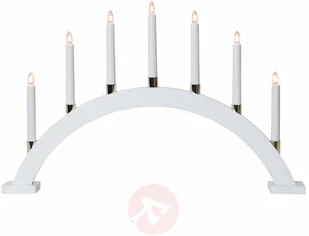 Best Season Drewniany łuk świetlny Gillian, biały - Świeczniki - miniaturka - grafika 3