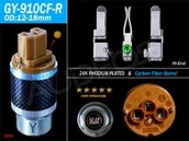 Złącza, przejściówki, adaptery - Yarbo GY-910CF-R - wtyk sieciowy IEC C15 miedź, rodowany gy910cfr - miniaturka - grafika 1