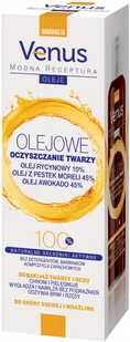 Venus Venus Modna Receptura Oleje Olejek do oczyszczenia twarzy, demakijażu twarzy i oczu do skóry suchej i wrażliwej 100 ml - Olejki do mycia twarzy - miniaturka - grafika 2