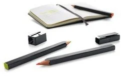 Moleskine writing kolekcja Collection, drewno, zakreślacze-ołówek automatyczny zestaw żółta i pomarańczowy leuchtmine E2974 - Zakreślacze - miniaturka - grafika 2