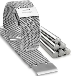 Strado Pasek stalowy do Amazfit BIP/GTS/GTR 42mm (Srebrny) DNPASSTLAB42.SILVER - Akcesoria do smartwatchy - miniaturka - grafika 3