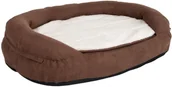 Legowiska dla psów - Zooplus Exclusive Ortopedyczne legowisko dla psa Memory Oval brązowe Dł x szer x wys. 100 x 65 x 24 cm| Dostawa GRATIS od 89 zł + BONUS do pierwszego zamówienia - miniaturka - grafika 1