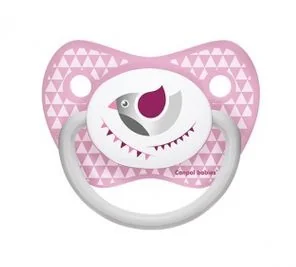 Canpol babies Canpol Smoczek siliknowy anatomiczny Let's Celebrate 0-6 m-cy : Kolor - Różowy - Smoczki uspokajające - miniaturka - grafika 2