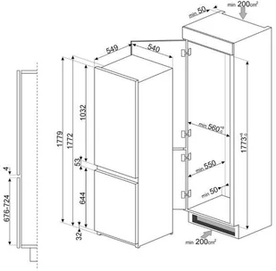 Smeg Universale C8173N1F - Lodówki do zabudowy - miniaturka - grafika 3