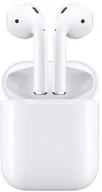 Słuchawki - APPLE AirPods MMEF2ZM/A białe - miniaturka - grafika 1