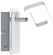 Lampy ścienne - Paulmann 1-punktowa LED świecą 66638 A + + to D, reflektor Frame, metalowy, 4.5 W, biały mat/chrom, 13.1 x 8.80 x 14 cm 66638 - miniaturka - grafika 1