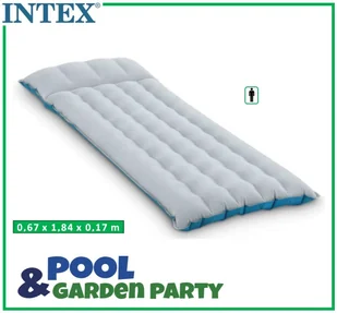 Intex Materac dmuchany do spania szary 17x67x184 cm - Materace turystyczne - miniaturka - grafika 2