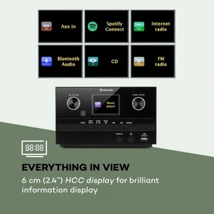 Auna Connect System S Czarny - Wieże - miniaturka - grafika 7