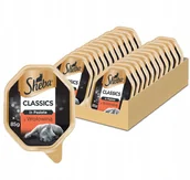 Mokra karma dla kotów - Sheba Classics 85gx22 z Wołowiną mokra karma dla kotów w pasztecie - miniaturka - grafika 1