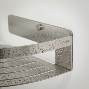 Tiger Narożny koszyk prysznicowy Caddy, srebrny, duży, 1400630946 Coram - Koszyki łazienkowe - miniaturka - grafika 5