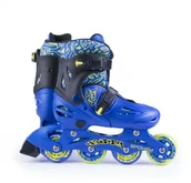 Rolki - Spokey BUDDY Łyżworolki Dziecięce Regulowane Rolki | niebieskie - miniaturka - grafika 1