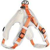 Szelki dla psów - Hunter Uprząż dla psa Neopren Vario Quick, nylon/neopren, m, pomarańczowy/kremowy 64229 - miniaturka - grafika 1