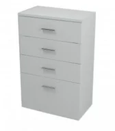 Szafki łazienkowe - Aqualine ZOJA/KERAMIA FRESH szafka dolna 50x78x29cm, biała z szufladami 50308 - miniaturka - grafika 1