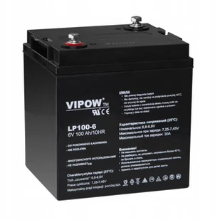 Vipow Akumulator żelowy 6V 100Ah - Akumulatory ogólnego zastosowania - miniaturka - grafika 7