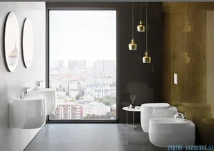 Roca Beyond bidet podwieszany z otworami pod pokrywę A3570B6000 - Bidety - miniaturka - grafika 4