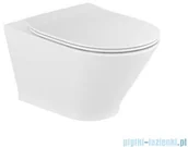 Miski WC - Roca Gap Round + deska wolnoopadająca Slim A34H0N8000 - miniaturka - grafika 1