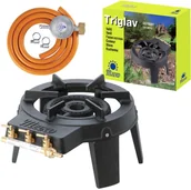 Piece, kotły  i płyty grzejne gastronomiczne - Taboret gazowy przemysłowy 3 palnikowy TRIGLAV 9kW - miniaturka - grafika 1