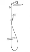 Zestawy prysznicowe - Hansgrohe Croma E 280 1jet Zestaw prysznicowy termostatyczny z deszczownicą chrom 27630000 - miniaturka - grafika 1