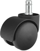 Gadżety dla graczy - NoName Kółka do foteli gamingowych czarne średnica trzpienia 11 mm opakowanie 5 szt MGNNN01WBS00 - miniaturka - grafika 1