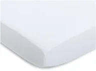 Prześcieradła dla dzieci - Zollner Julius prześcieradło z gumką dżersej do łóżka do karmienia w różnych kolorach, wymiary: 50 x 100 cm biały - miniaturka - grafika 1