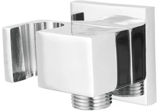 Deante CASCADA chrom Uchwyt na słuchawkę / przyłącze węża kwadratowe NAC 053K - Akcesoria łazienkowe - miniaturka - grafika 3