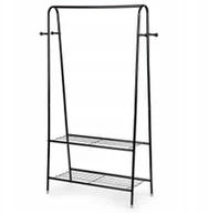 Półki i regały dla dzieci - Wieszak stojący stojak z 2 półkami na ubrania buty - miniaturka - grafika 1