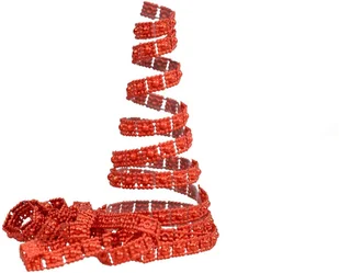 Arpex Łańcuch choinkowy zdobiony pasek czerwony 270cm 1 szt BG9843CZE BG9843CZE - Ozdoby bożonarodzeniowe - miniaturka - grafika 2