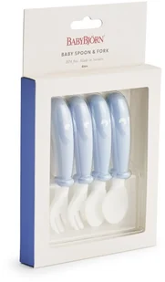 Baby Bjorn Sztućce, Powder Blue, 4 szt. - Sztućce dla dzieci - miniaturka - grafika 4