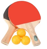 Tenis stołowy - Pilki Zestaw Do Ping Ponga 2 Paletki + 3 1251 - miniaturka - grafika 1