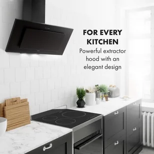 Klarstein Athena 90 Czarny (TK15-Athena90-BK) - Okapy kuchenne - miniaturka - grafika 2