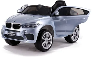 Auto na Akumulator Bmw X6 Srebrny Lakierowany - Pojazdy elektryczne dla dzieci - miniaturka - grafika 12