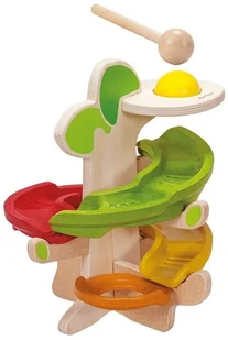Plan Toys Tor dla piłeczki drzewo - Klocki - miniaturka - grafika 3