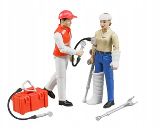 Bruder 62710 Figurka Pacjetna I Lekarza bWORLD - Figurki dla dzieci - miniaturka - grafika 4