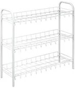 Szafki na buty - Metaltex 365503014 na buty stojak na buty 3-piętrowy, biały 36.55.03 - miniaturka - grafika 1