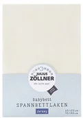 Prześcieradła dla dzieci - Zollner Julius prześcieradło z gumką na łóżko dziecięce, wymiary: 60 x 120 / 70 x 140 cm, w różnych kolorach écru - miniaturka - grafika 1