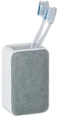 Kubki na szczoteczki do zębów - Wenko Pojemnik na szczoteki kubek na szczoteczki AMBILA w kolorze szarym B07PFNDG5L - miniaturka - grafika 1