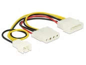 Adaptery i przejściówki - Delock molex HDD molex HDD+3pin wentylator 83658 - miniaturka - grafika 1