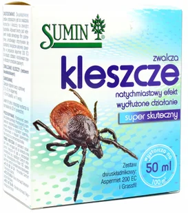 Sumin ZWALCZA KLESZCZE NATYCHMIASTOWY EFEKT 50ML - Nawozy ogrodnicze - miniaturka - grafika 2