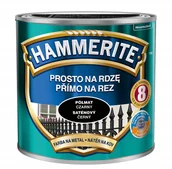Farby zewnętrzne - Hammerite Farba Na Rdzę Czarny Półmat 2.5L - miniaturka - grafika 1