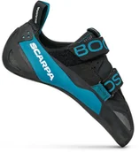 Buty sportowe męskie - Scarpa Boostic Climbing Shoes, czarny/niebieski EU 37 2021 Buty wspinaczkowe na rzepy 70071-418-37 - miniaturka - grafika 1