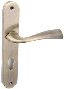 Kuchinox Klamka drzwiowa Malta długi szyld Yale patyna - Klamki - miniaturka - grafika 2