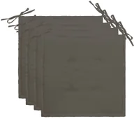 Poduszki ogrodowe - vidaXL Poduszki na krzesła ogrodowe, 4 szt., antracyt, 40 x 40 x 3 cm - miniaturka - grafika 1