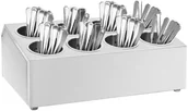 Pojemniki na sztućce - vidaXL Pojemnik na sztućce, 8 przegród, prostokątny, stal nierdzewna vidaXL - miniaturka - grafika 1