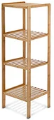 Akcesoria łazienkowe - Relaxdays 10013497 regał łazienkowy bambus 4 półki, 33 x 33 x 110 cm 10013497 - miniaturka - grafika 1
