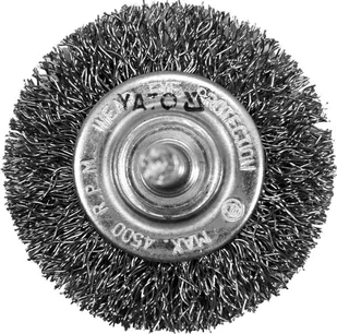YATO SZCZOTKA TARCZOWA Z TRZPIENIEM 50MM INOX NA WIERTARKĘ YT-47565 - Akcesoria do elektronarzędzi - miniaturka - grafika 2