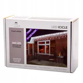 Oświetlenie świąteczne - Kurtyna świetlna 360 Led 720 cm zimna biała Flash - miniaturka - grafika 1