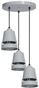 Milagro LAMPA wisząca APOLLO 773 industrialna OPRAWA zwis kaskada biała 773 - Lampy sufitowe - miniaturka - grafika 3