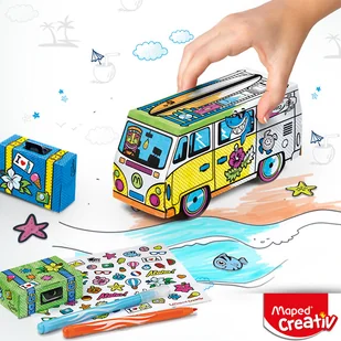 Maped Zestaw kreatywny z furgonetką do malowania 907017 Creativ 728420 - Zabawki kreatywne - miniaturka - grafika 3