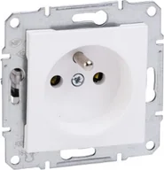 Gniazdka elektryczne - Schneider Asfora gniazdo podtynkowe pojedyncze z uziemieniem bez ramki białe EPH2800721 - miniaturka - grafika 1